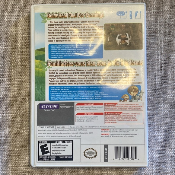Nintendo Wii Harvest Moon Tree  of Tranquility - Picture 2 of 3